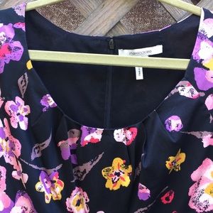 NWOT 😍Black & Vibrant Floral Dress with POCKETS